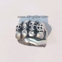 انگشتر ورشو دست مشت شده(اسکلت) sz13207